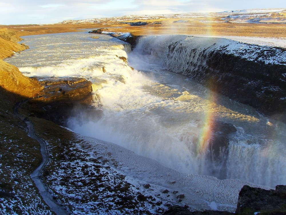 Iceland - Rainbow at Gullfoss