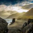 Icelands east coast after a stormy night