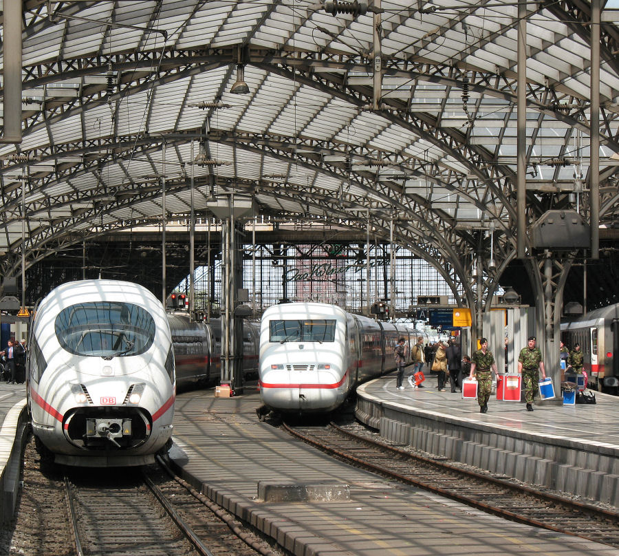 ICE's im Kölner Hauptbahnhof