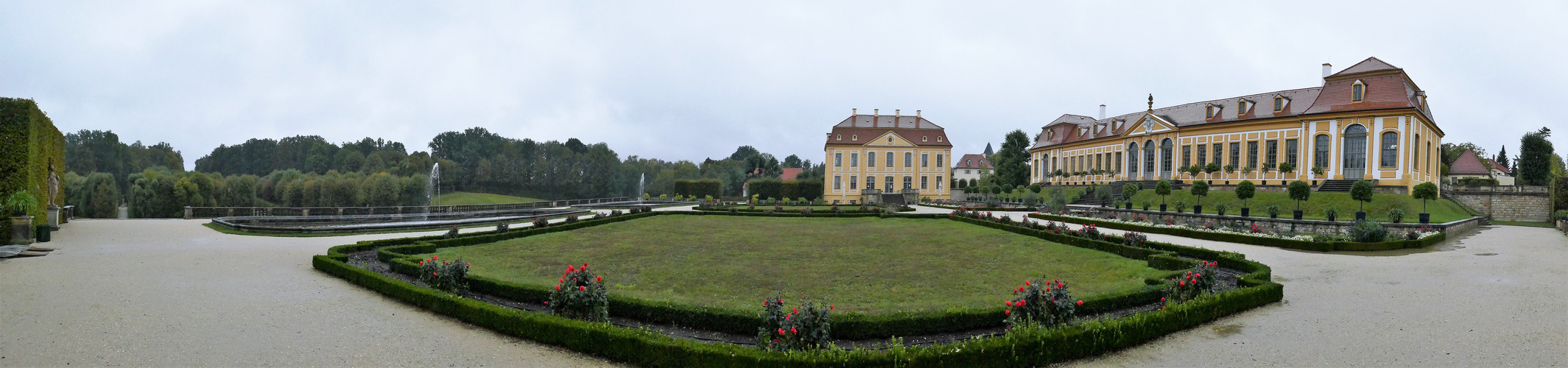 Ich, Allein und der Barockgarten Großsedlitz.