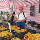 Ich am Viktualienmarkt im Schwammerlstand