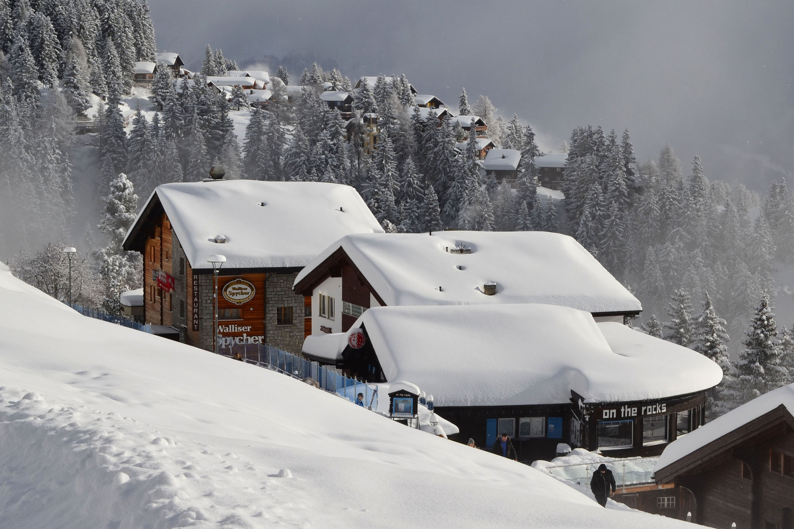 Ich bin dann wieder mal  im Schnee, auf der Riederalp