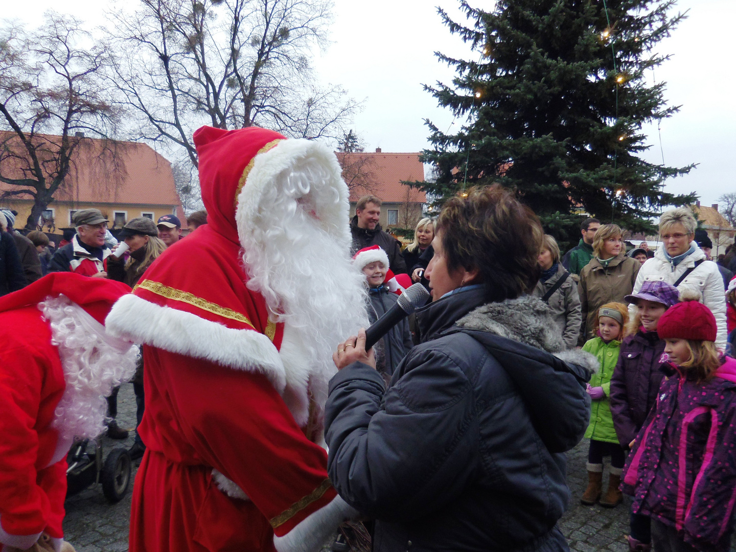 Ich darf den Weihnachtsmann begrüßen!