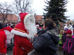 Ich darf den Weihnachtsmann begrüßen!