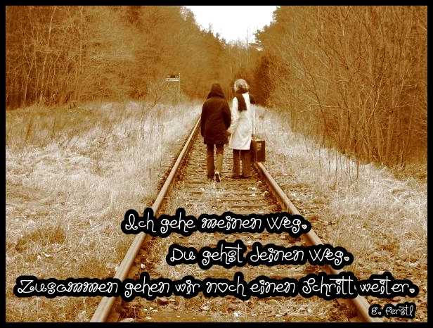 Ich geh meinen Weg, du gehst deinen Weg&hellip;. Foto &amp; Bild erwachsene, zwei menschen, mehrere