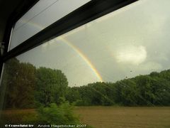 Ich glaube ich habe das Gold gefunden doppelter Regenbogen