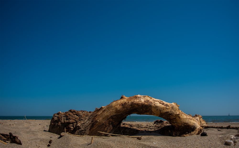 Ich habe einen Griff an den Strand gebaut