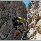 Ich im Masaré Klettersteig in den Dolomiten