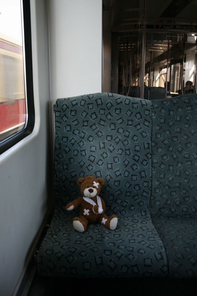 Ich in der S-Bahn