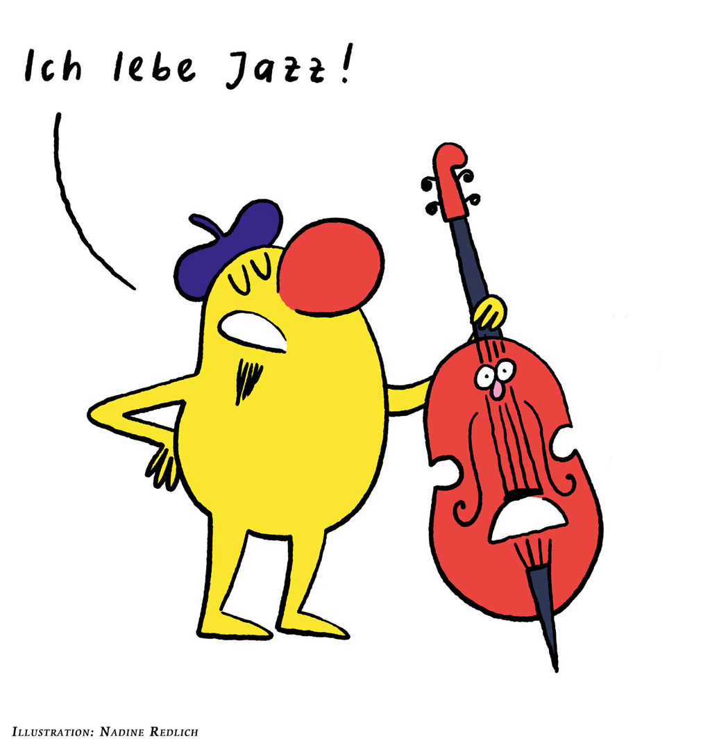 Ich lebe Jazz - Illustration-Nadine Redlich