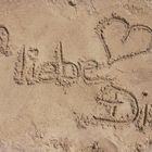 ich liebe dich im sand