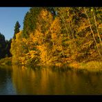 Ich saß im Herbst am Waldteich...