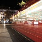 Ich sehe rot... Hannover Hauptbahnhof bei Nacht