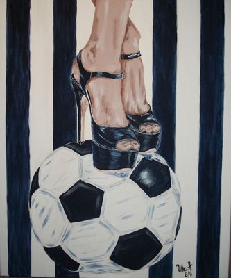 Ich stehe auf Fußball / meine Fußballschuhe