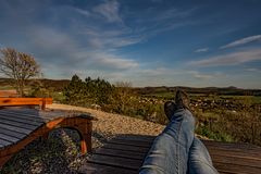 Ich und mein Blick in die Rhön.... :-)