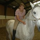 Ich und mein Pferd in der Halle