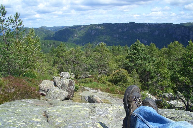 Ich und meine Füße in Norwegen