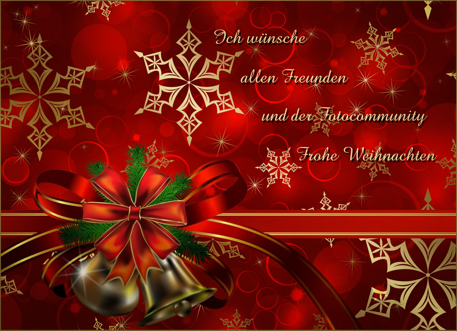 Ich wünsche allen Freunden und der Fotocommunity Frohe Weihnachten Foto 