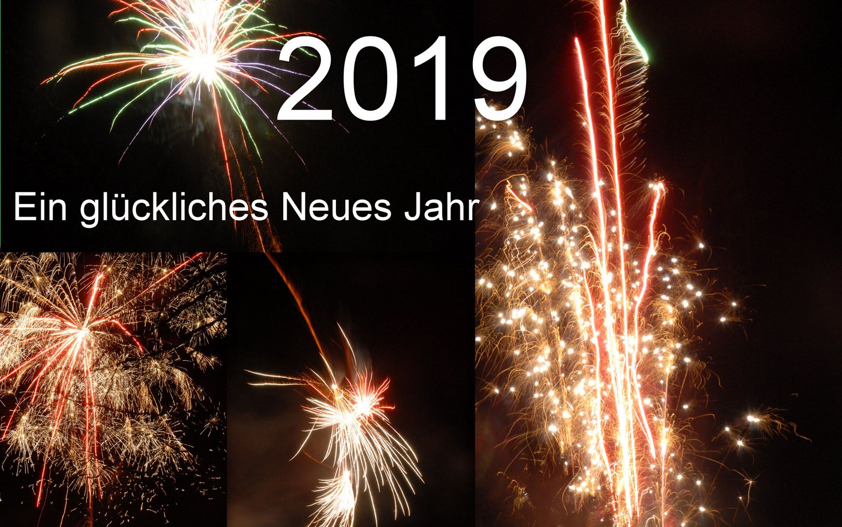 Ich wünsche ein glückliches Neues Jahr 2019 Foto & Bild spezial