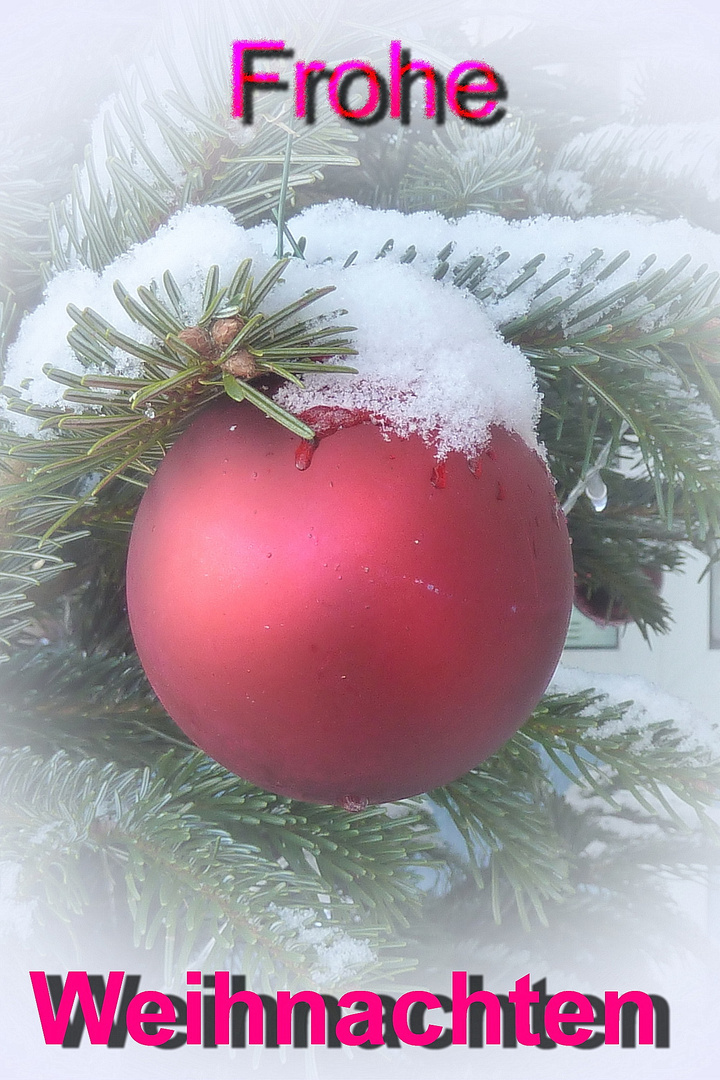 Ich wünsche Euch Allen ein schönes und besinnliches Weihnachtsfest Foto
