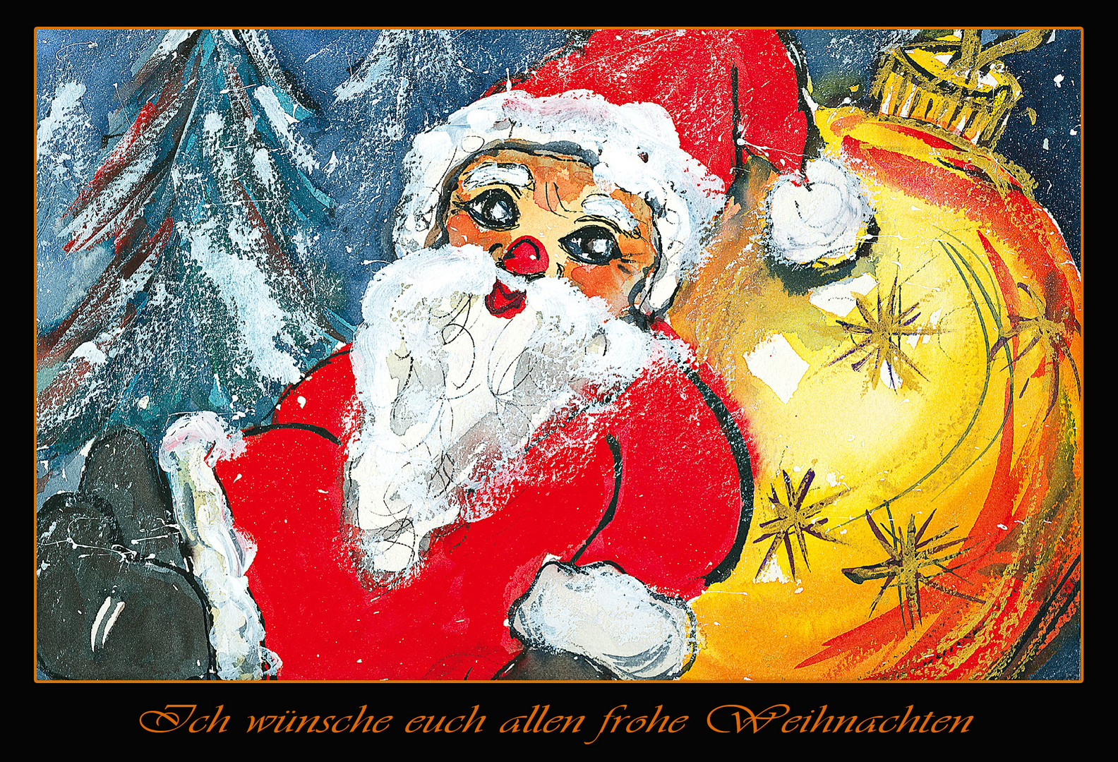 Ich wünsche euch allen frohe Weihnachten,