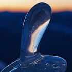 icicle and sunrise glow