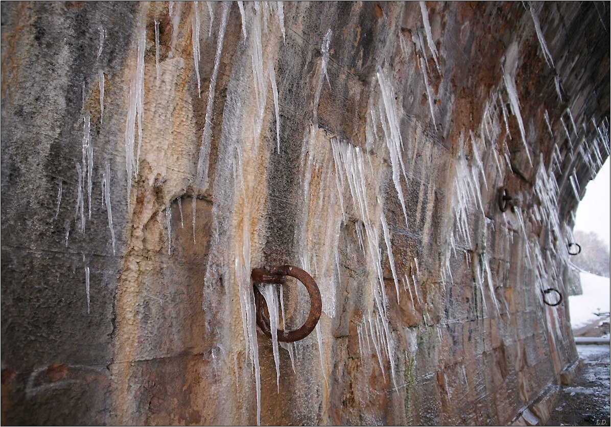 Icicles under the bridge