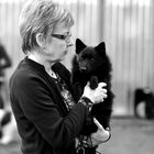 Ickx van de Mosedongen and Eva at a dogshow in Östergötland Schweden