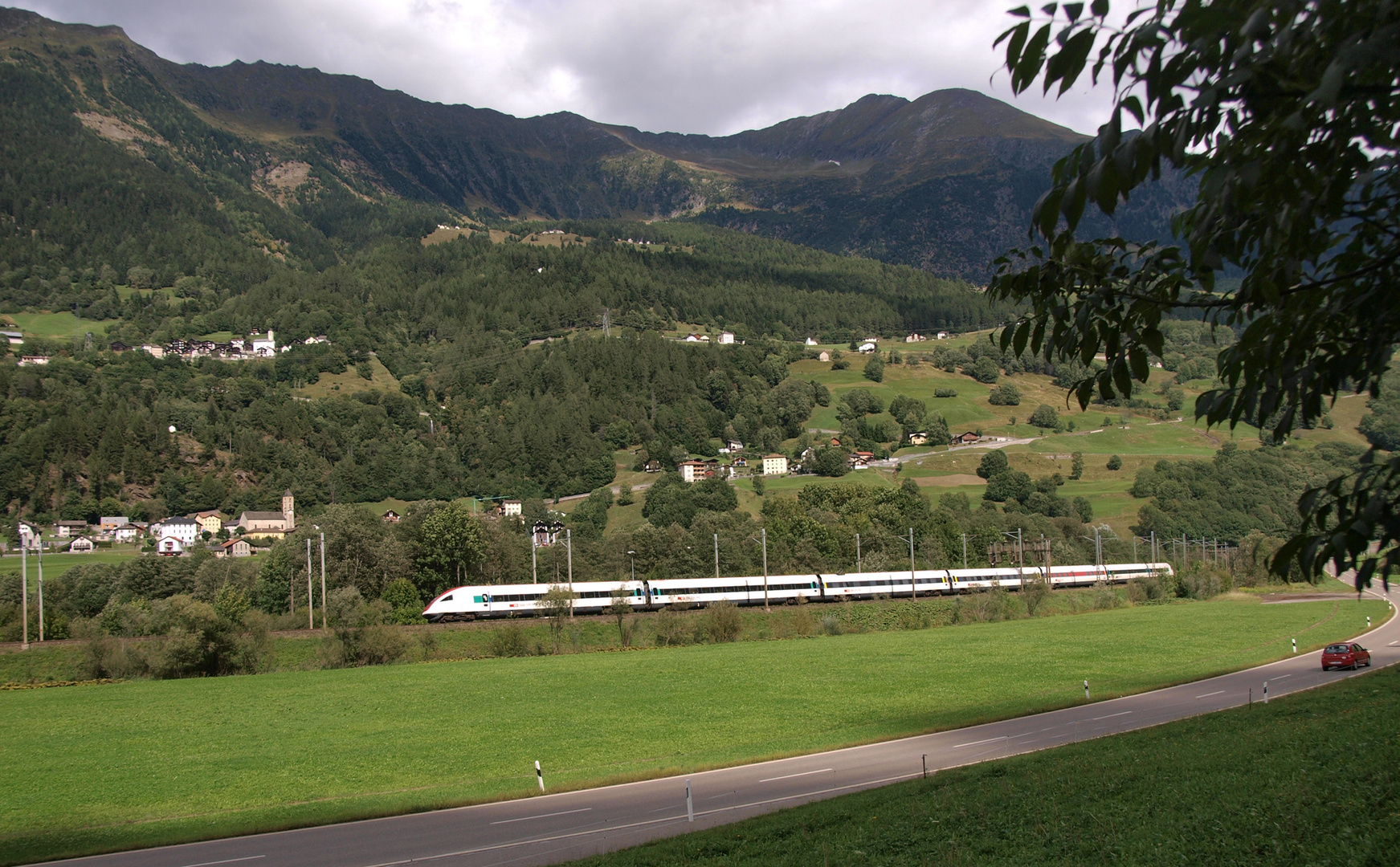 ICN 500 à Faido (Canton du Tessin)