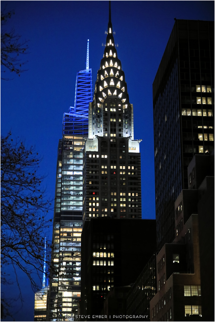 Iconic Spires in a Winter Twilight - A Midtown Impression