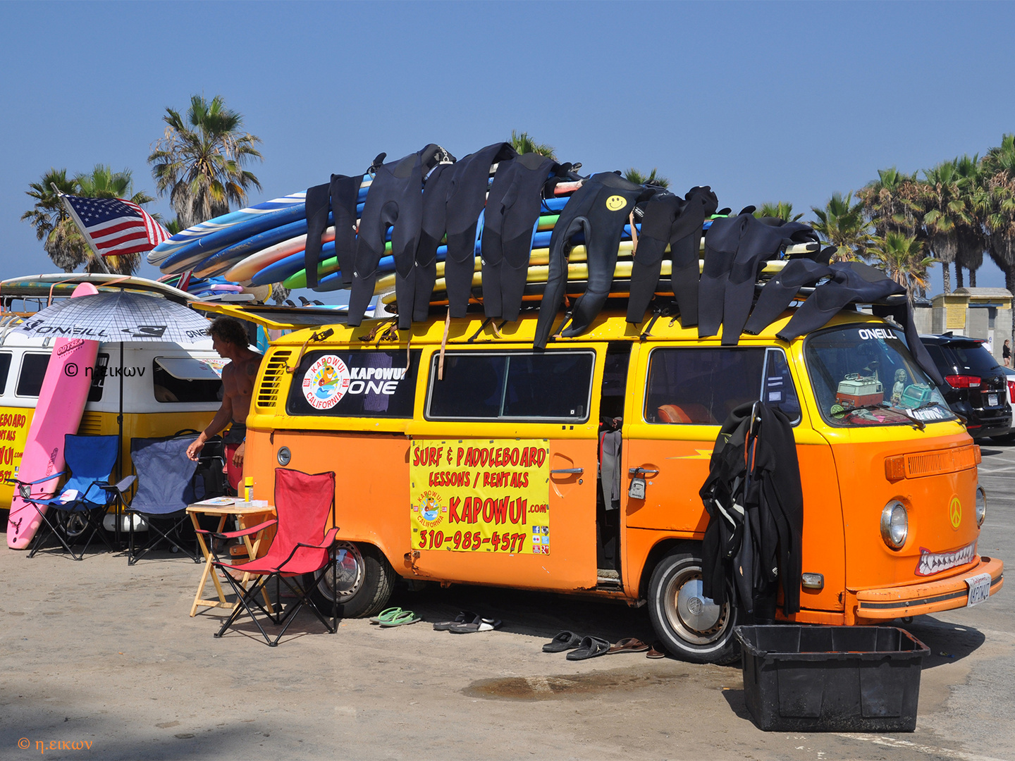 iconic VW bus T1 surfer style