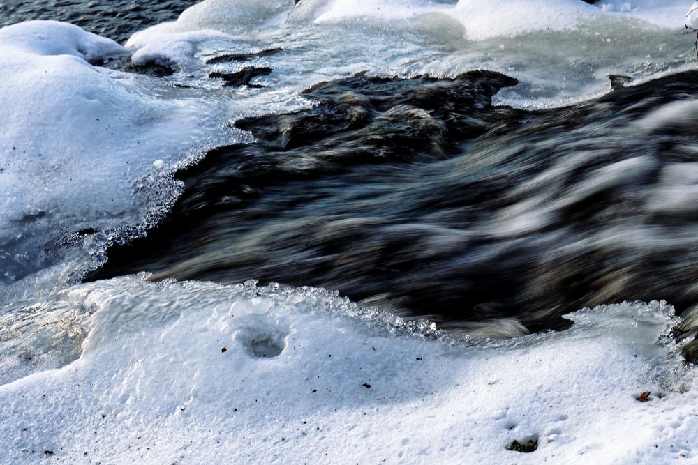 icy river