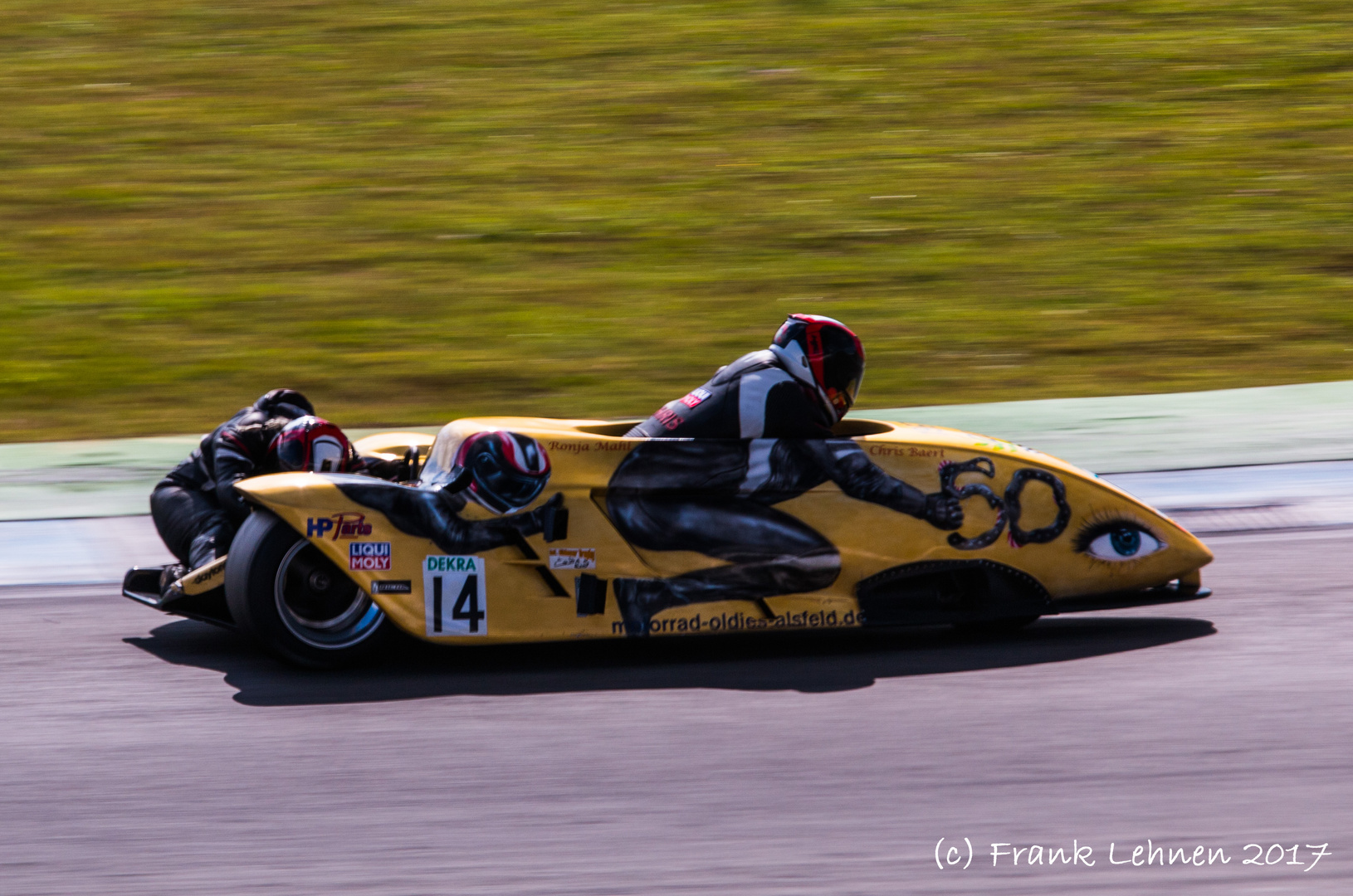 IDM Sidecar RCN Suzuki # 14 Baert/Mahl - Finale Hockenheim 2017