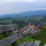 Idylischer Blick auf Haibach