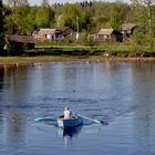 Idylle am Fluß Swir / Russia