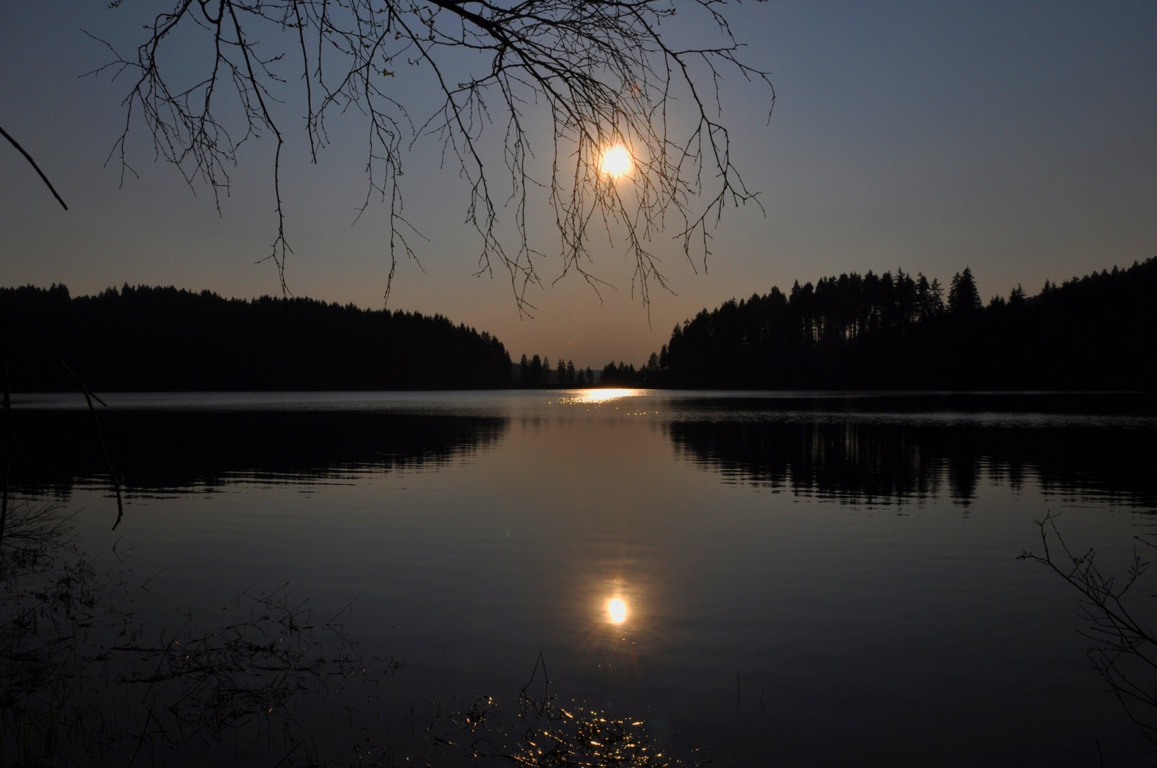 Idylle am Stausee Scheibe Alsbach 4