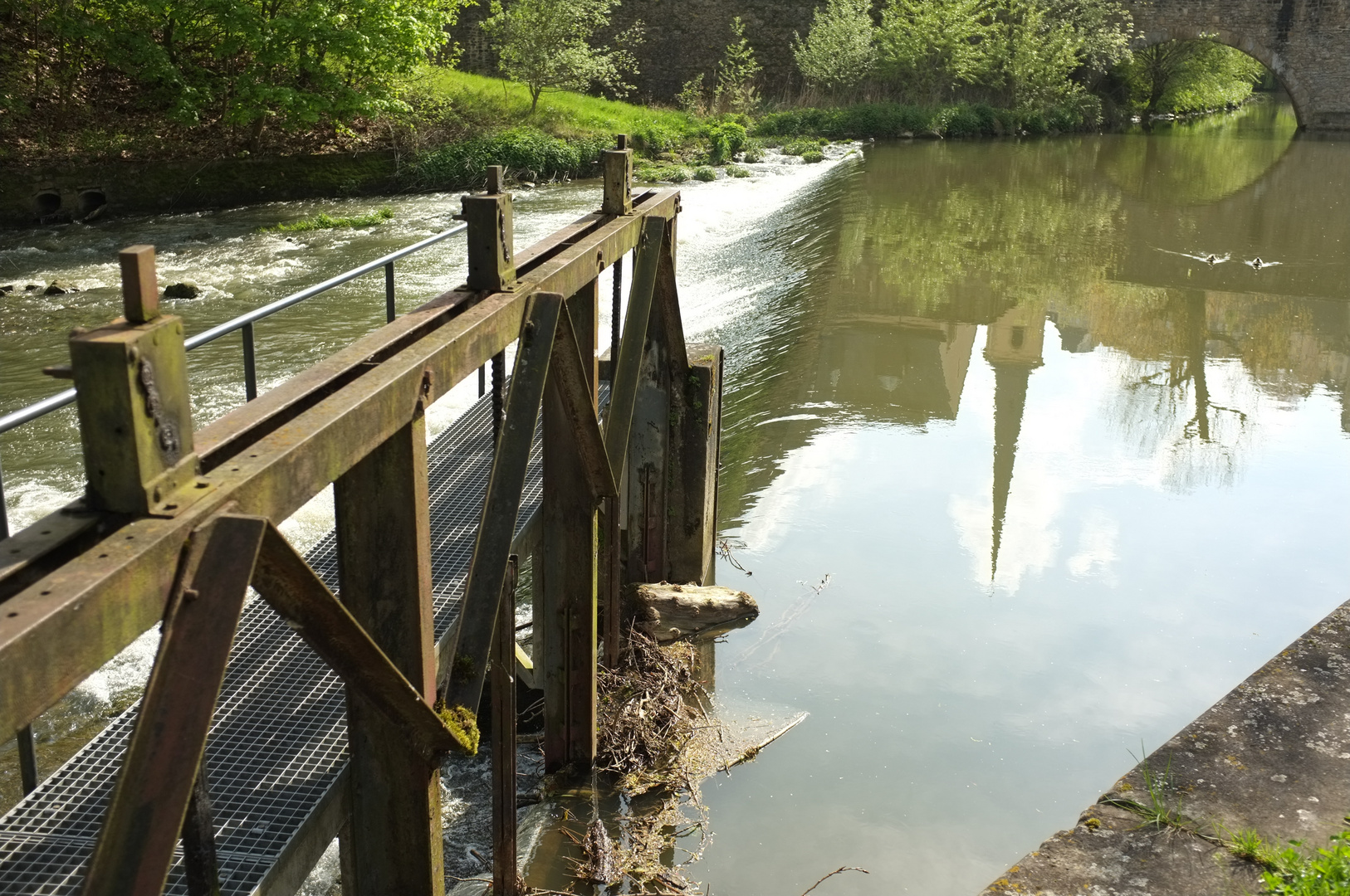 Idylle an der Alzette in der Unterstadt ("Grund") von Luxemburg