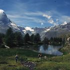 Idylle auf der Findeln Alp