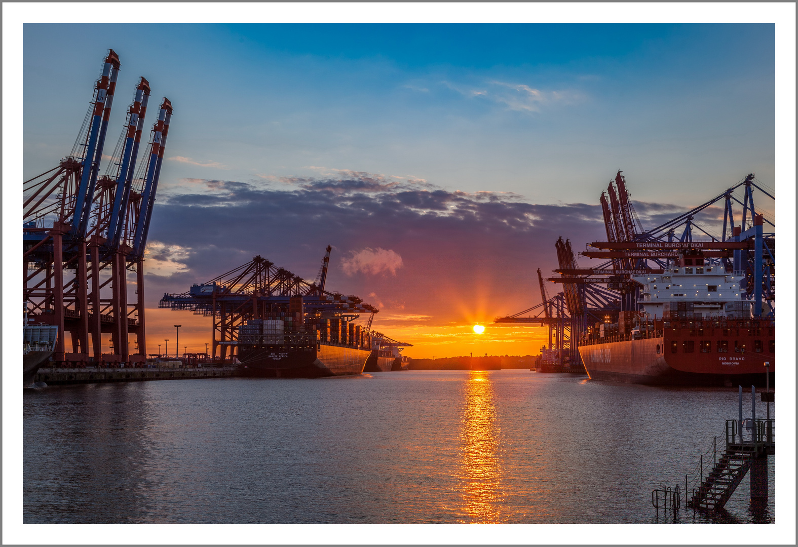 Idylle im Waltershofer Hafen II