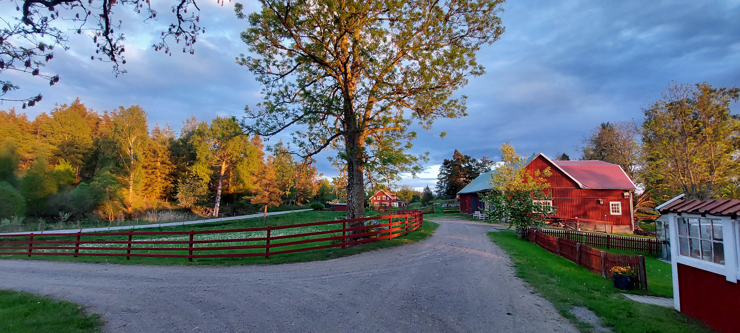 Idylle in Schweden am Abend