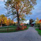 Idylle in Schweden am Abend