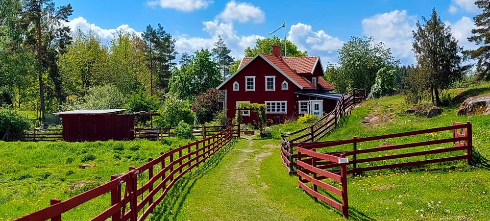 Idylle in Schweden am Morgen