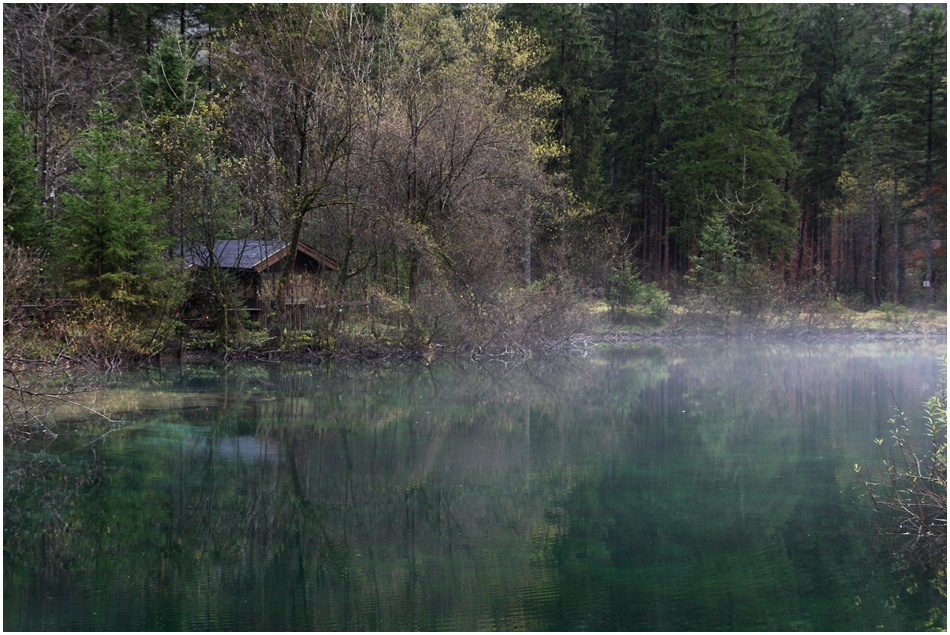 Idylle mit aufsteigendem Nebel