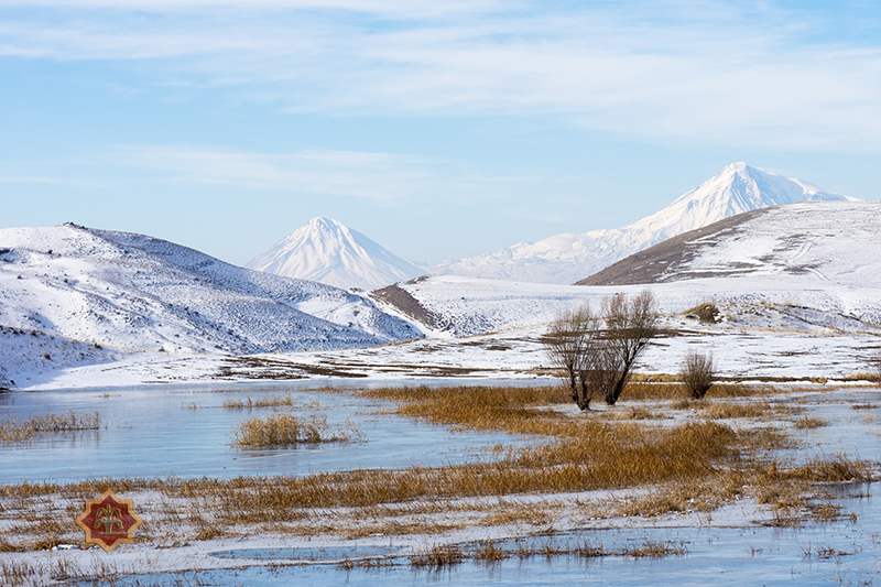 Idylle mit Schnee und Eis