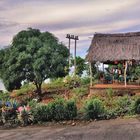 Idyllic restaurant along the country road