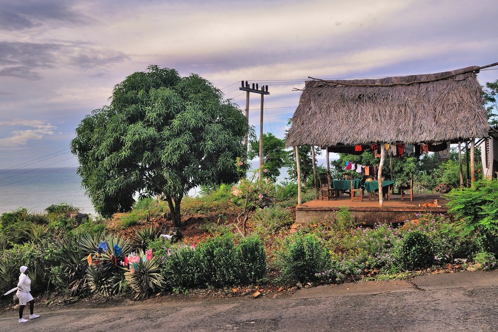 Idyllic restaurant along the country road