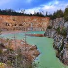 Idyllisch gelegener Steinbruch Zufurt im Fichtelgebirge 