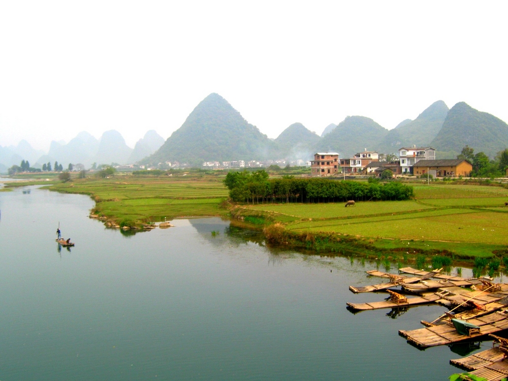 Idyllische Landschaft in China