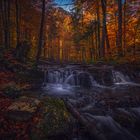 Idyllischer Wasserfall bei den Langbathseen