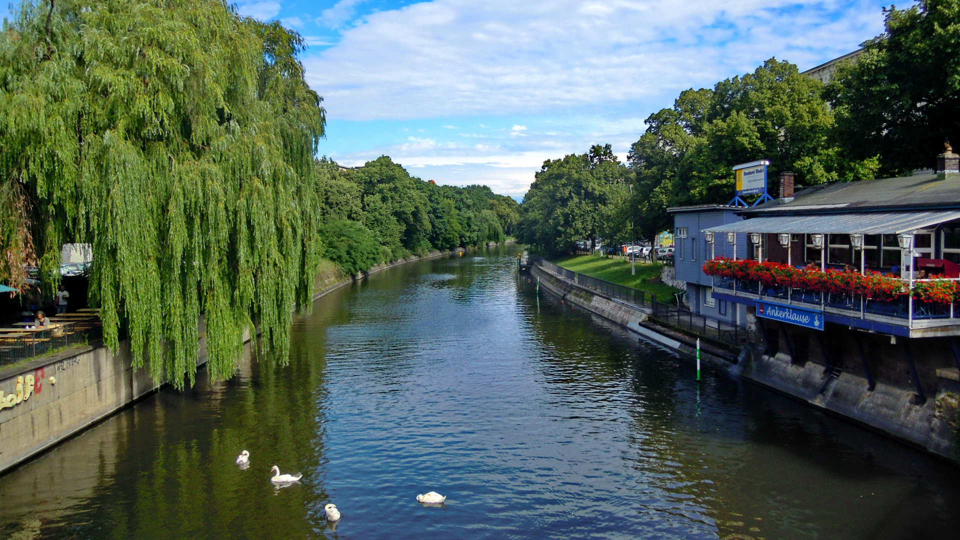 Idyllisches Berlin am Landwehrkanal